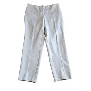 J.jill womens Sz 14 cream carrer pants elastic waist